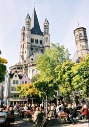 Fischmarkt vor Groß St. Martin - Kölner Altstadt